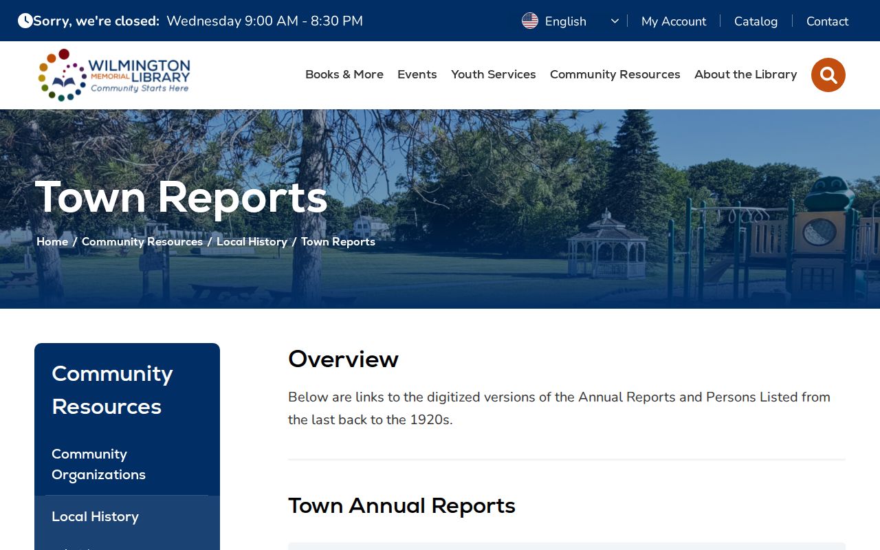 Wilmington city directory research through digitized town reports